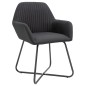 Esszimmerstühle 2 Stk. Schwarz Stoff Esszimmerstühle 2 Stk. Schwarz Stoff