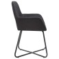 Esszimmerstühle 2 Stk. Schwarz Stoff Esszimmerstühle 2 Stk. Schwarz Stoff