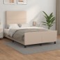 vidaXL Bettgestell mit Kopfteil Cappuccino-Braun 120x200 cm Kunstleder vidaXL Bettgestell mit Kopfteil Cappuccino-Braun 120x200 cm Kunstleder