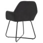 Esszimmerstühle 2 Stk. Schwarz Stoff Esszimmerstühle 2 Stk. Schwarz Stoff