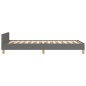 vidaXL Bettgestell mit Kopfteil Dunkelgrau 90x190 cm Stoff vidaXL Bettgestell mit Kopfteil Dunkelgrau 90x190 cm Stoff