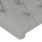 vidaXL Bettgestell mit Kopfteil Hellgrau 180x200 cm Stoff vidaXL Bettgestell mit Kopfteil Hellgrau 180x200 cm Stoff