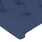 vidaXL Bettgestell mit Kopfteil Blau 120x200 cm Stoff vidaXL Bettgestell mit Kopfteil Blau 120x200 cm Stoff