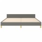 vidaXL Bettgestell mit Kopfteil Dunkelgrau 160x200 cm Stoff vidaXL Bettgestell mit Kopfteil Dunkelgrau 160x200 cm Stoff