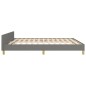 vidaXL Bettgestell mit Kopfteil Dunkelgrau 160x200 cm Stoff vidaXL Bettgestell mit Kopfteil Dunkelgrau 160x200 cm Stoff