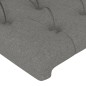 vidaXL Bettgestell mit Kopfteil Dunkelgrau 160x200 cm Stoff vidaXL Bettgestell mit Kopfteil Dunkelgrau 160x200 cm Stoff