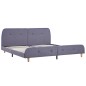 Bettgestell Hellgrau Stoff 180x200 cm Bettgestell Hellgrau Stoff 180x200 cm