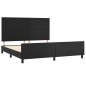 vidaXL Bettgestell mit Kopfteil Schwarz 160x200 cm Kunstleder vidaXL Bettgestell mit Kopfteil Schwarz 160x200 cm Kunstleder