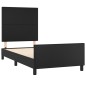 vidaXL Bettgestell mit Kopfteil Schwarz 80x200 cm Kunstleder vidaXL Bettgestell mit Kopfteil Schwarz 80x200 cm Kunstleder