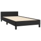 vidaXL Bettgestell mit Kopfteil Schwarz 80x200 cm Kunstleder vidaXL Bettgestell mit Kopfteil Schwarz 80x200 cm Kunstleder