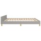 vidaXL Bettgestell mit Kopfteil Hellgrau 180x200 cm Stoff vidaXL Bettgestell mit Kopfteil Hellgrau 180x200 cm Stoff
