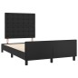 vidaXL Bettgestell mit Kopfteil Schwarz 120x200 cm Kunstleder vidaXL Bettgestell mit Kopfteil Schwarz 120x200 cm Kunstleder