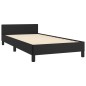 vidaXL Bettgestell mit Kopfteil Schwarz 90x190 cm Kunstleder vidaXL Bettgestell mit Kopfteil Schwarz 90x190 cm Kunstleder