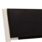 Bett mit LED Weiß und Schwarz Kunstleder 120x200 cm Bett mit LED Weiß und Schwarz Kunstleder 120x200 cm