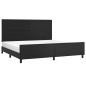 vidaXL Bettgestell mit Kopfteil Schwarz 200x200 cm Kunstleder vidaXL Bettgestell mit Kopfteil Schwarz 200x200 cm Kunstleder