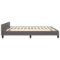 vidaXL Bettgestell mit Kopfteil Grau 180x200 cm Kunstleder vidaXL Bettgestell mit Kopfteil Grau 180x200 cm Kunstleder