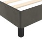 vidaXL Bettgestell mit Kopfteil Dunkelgrau 80x200 cm Samt vidaXL Bettgestell mit Kopfteil Dunkelgrau 80x200 cm Samt