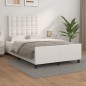 vidaXL Bettgestell mit Kopfteil Weiß 120x200 cm Kunstleder vidaXL Bettgestell mit Kopfteil Weiß 120x200 cm Kunstleder