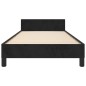 vidaXL Bettgestell mit Kopfteil Schwarz 90x190 cm Samt vidaXL Bettgestell mit Kopfteil Schwarz 90x190 cm Samt