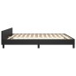 vidaXL Bettgestell mit Kopfteil Schwarz 160x200 cm Kunstleder vidaXL Bettgestell mit Kopfteil Schwarz 160x200 cm Kunstleder