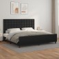vidaXL Bettgestell mit Kopfteil Schwarz 200x200 cm Kunstleder vidaXL Bettgestell mit Kopfteil Schwarz 200x200 cm Kunstleder