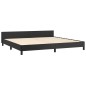 vidaXL Bettgestell mit Kopfteil Schwarz 200x200 cm Kunstleder vidaXL Bettgestell mit Kopfteil Schwarz 200x200 cm Kunstleder
