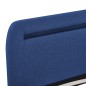 Bettgestell mit LED Blau Stoff 160x200 cm Bettgestell mit LED Blau Stoff 160x200 cm