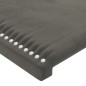 vidaXL Bettgestell mit Kopfteil Dunkelgrau 120x200 cm Samt vidaXL Bettgestell mit Kopfteil Dunkelgrau 120x200 cm Samt