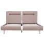 Bettgestell mit LED Cappuccino-Braun Kunstleder 140x200 cm Bettgestell mit LED Cappuccino-Braun Kunstleder 140x200 cm