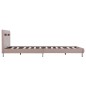 Bettgestell mit LED Cappuccino-Braun Kunstleder 140x200 cm Bettgestell mit LED Cappuccino-Braun Kunstleder 140x200 cm