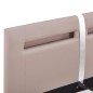 Bettgestell mit LED Cappuccino-Braun Kunstleder 140x200 cm Bettgestell mit LED Cappuccino-Braun Kunstleder 140x200 cm