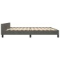 vidaXL Bettgestell mit Kopfteil Dunkelgrau 200x200 cm Samt vidaXL Bettgestell mit Kopfteil Dunkelgrau 200x200 cm Samt