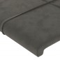 vidaXL Bettgestell mit Kopfteil Dunkelgrau 90x190 cm Samt vidaXL Bettgestell mit Kopfteil Dunkelgrau 90x190 cm Samt