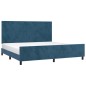 vidaXL Bettgestell mit Kopfteil Dunkelblau 200x200 cm Samt vidaXL Bettgestell mit Kopfteil Dunkelblau 200x200 cm Samt
