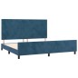 vidaXL Bettgestell mit Kopfteil Dunkelblau 200x200 cm Samt vidaXL Bettgestell mit Kopfteil Dunkelblau 200x200 cm Samt
