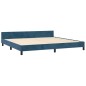 vidaXL Bettgestell mit Kopfteil Dunkelblau 200x200 cm Samt vidaXL Bettgestell mit Kopfteil Dunkelblau 200x200 cm Samt
