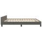 vidaXL Bettgestell mit Kopfteil Dunkelgrau 180x200 cm Samt vidaXL Bettgestell mit Kopfteil Dunkelgrau 180x200 cm Samt