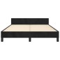 vidaXL Bettgestell mit Kopfteil Schwarz 140x200 cm Samt vidaXL Bettgestell mit Kopfteil Schwarz 140x200 cm Samt