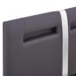 vidaXL Bettgestell mit LED Grau Kunstleder 90x200 cm vidaXL Bettgestell mit LED Grau Kunstleder 90x200 cm