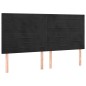 vidaXL Bettgestell mit Kopfteil Schwarz 140x200 cm Samt vidaXL Bettgestell mit Kopfteil Schwarz 140x200 cm Samt