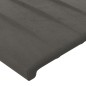 vidaXL Bettgestell mit Kopfteil Dunkelgrau 90x200 cm Samt vidaXL Bettgestell mit Kopfteil Dunkelgrau 90x200 cm Samt