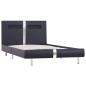vidaXL Bettgestell mit LED Schwarz Kunstleder 90x200 cm vidaXL Bettgestell mit LED Schwarz Kunstleder 90x200 cm
