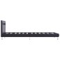 vidaXL Bettgestell mit LED Schwarz Kunstleder 90x200 cm vidaXL Bettgestell mit LED Schwarz Kunstleder 90x200 cm