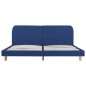 Bettgestell Blau Stoff 180x200 cm Bettgestell Blau Stoff 180x200 cm