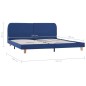 Bettgestell Blau Stoff 180x200 cm Bettgestell Blau Stoff 180x200 cm