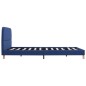 vidaXL Bettgestell Blau Stoff 140x200 cm vidaXL Bettgestell Blau Stoff 140x200 cm