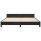 vidaXL Bettgestell mit Kopfteil Schwarz 160x200 cm Samt vidaXL Bettgestell mit Kopfteil Schwarz 160x200 cm Samt