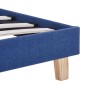 vidaXL Bettgestell Blau Stoff 140x200 cm vidaXL Bettgestell Blau Stoff 140x200 cm