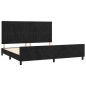 vidaXL Bettgestell mit Kopfteil Schwarz 200x200 cm Samt vidaXL Bettgestell mit Kopfteil Schwarz 200x200 cm Samt