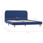 vidaXL Bettgestell Blau Stoff 140x200 cm vidaXL Bettgestell Blau Stoff 140x200 cm